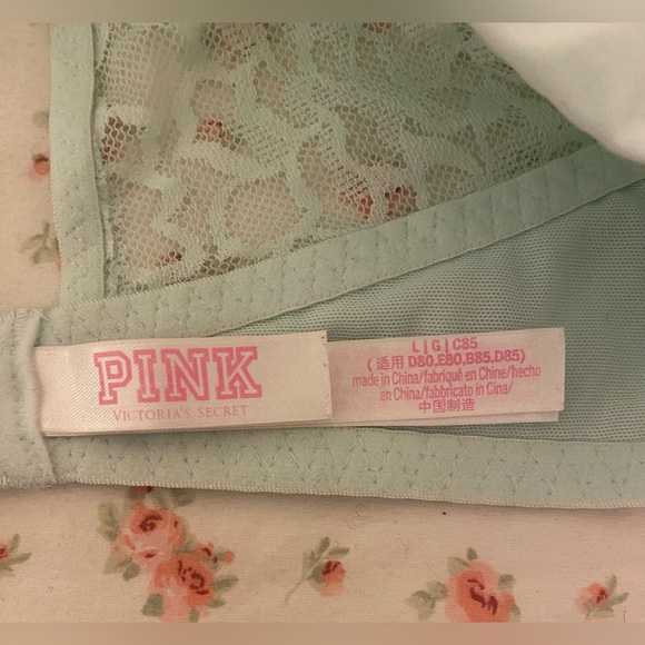 Victoria’s Secret Lace Mint Green Bralette Large *like new - Picture 3 of 3